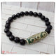 GBT0579 Gelang Batu Agate Plat Dzi Tibet
