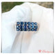 CPA0098 Cincin Perak Permata Blue Safir