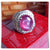 CBR0154 Cincin Perak Berlian Permata Ruby Star