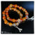 GBT0802 Gelang Batu Orange Agate Benjol Besar Mix Kristal