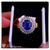 CBR0023 Cincin Berlian Permata Blue Safir 0.50crt