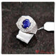 CPA0073 Cincin Perak Permata Blue Safir
