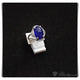 CPA0089 Cincin Perak Permata Blue Safir