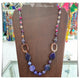 KBT0295 Kalung Batu Purple Agate Mix Kristal