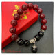 GBT0867 Gelang Batu Red Carnelian Mix Black Onyx