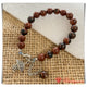 GBT911 Gelang Batu Brown Snowflake Jesper