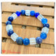 GBT0943 Gelang Batu Blue Agate Mix Kristal Kotak