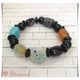 GBT1066 Gelang Batu Agate Mix Manik-Manik