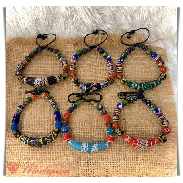 GTL0557 Gelang Tali Manik-Manik Glass Beads – Permata Martapura