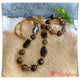 SBT0097 1 Set Kalung dan Gelang Batu Agate Kombinasi Kristal