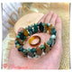 SBT0114 1 Set Perhiasan (Gelang Batu Agate dan Cincin Batu Akik Manau)