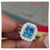 CBR0212 Cincin Perak Berlian Eropa Permata Blue Topaz