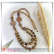 KBT0414 Kalung Batu Tiger Eyes 2 Layer