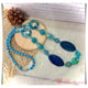 KBT0429 Kalung Etnik Batu Agate Kombinasi kristal