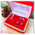 SLM0041 1 Set Perhiasan Ring Perak Batu Ruby Afrika