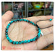 GTL0768 Gelang Tali Serut Batu Green Sesame Jasper