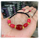 GTL0820 Gelang Tali Macrame Batu Red Carnelian